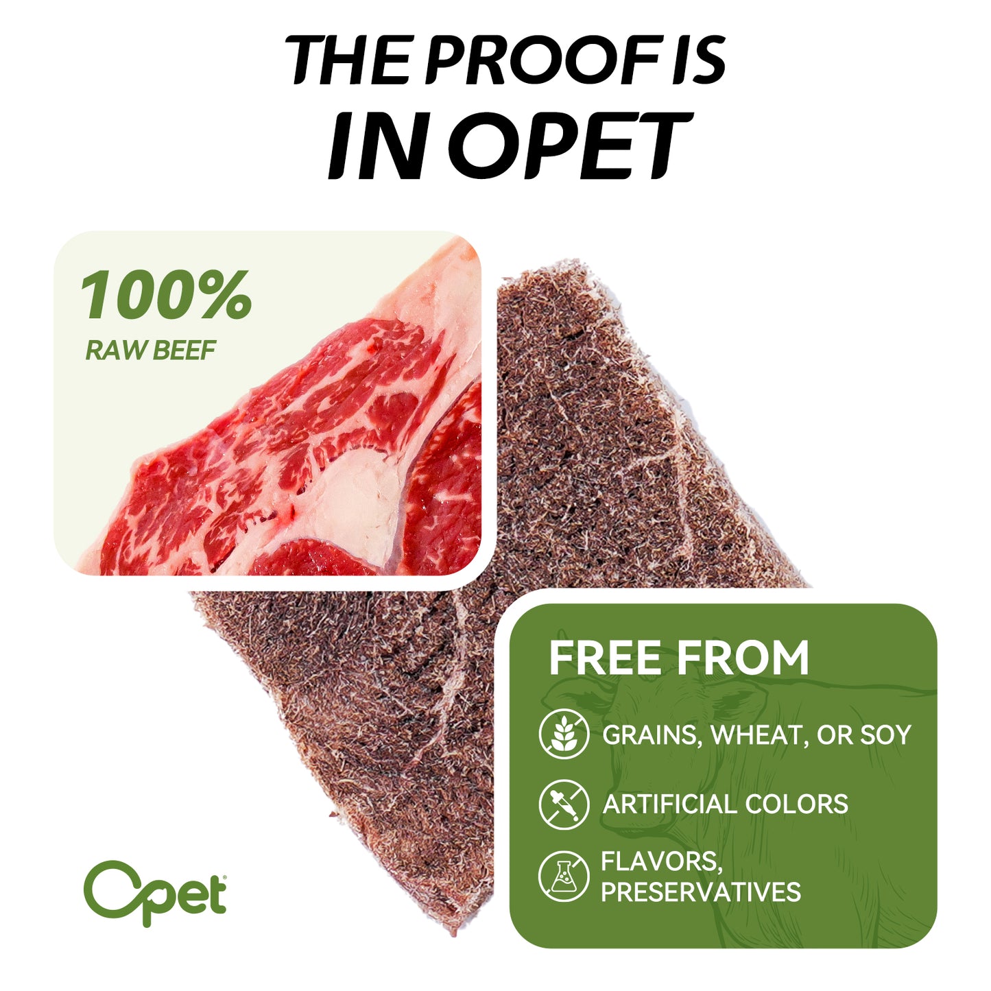 OPET Premio Liofilizado para Gatos (Carne de res, 28 g)