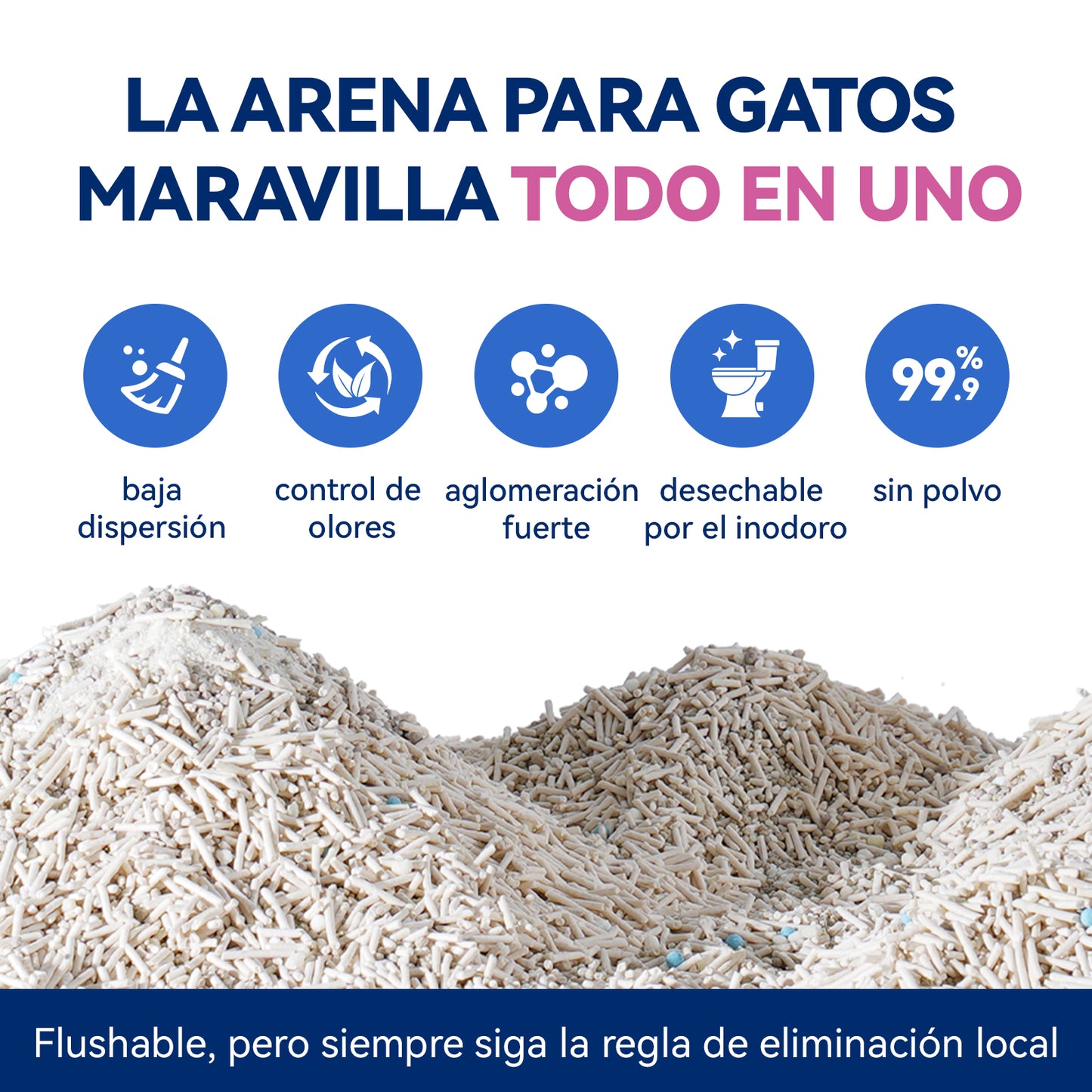 OPET 5 EN 1 Mixta Arena de Tofu para Gatos 8,2kg