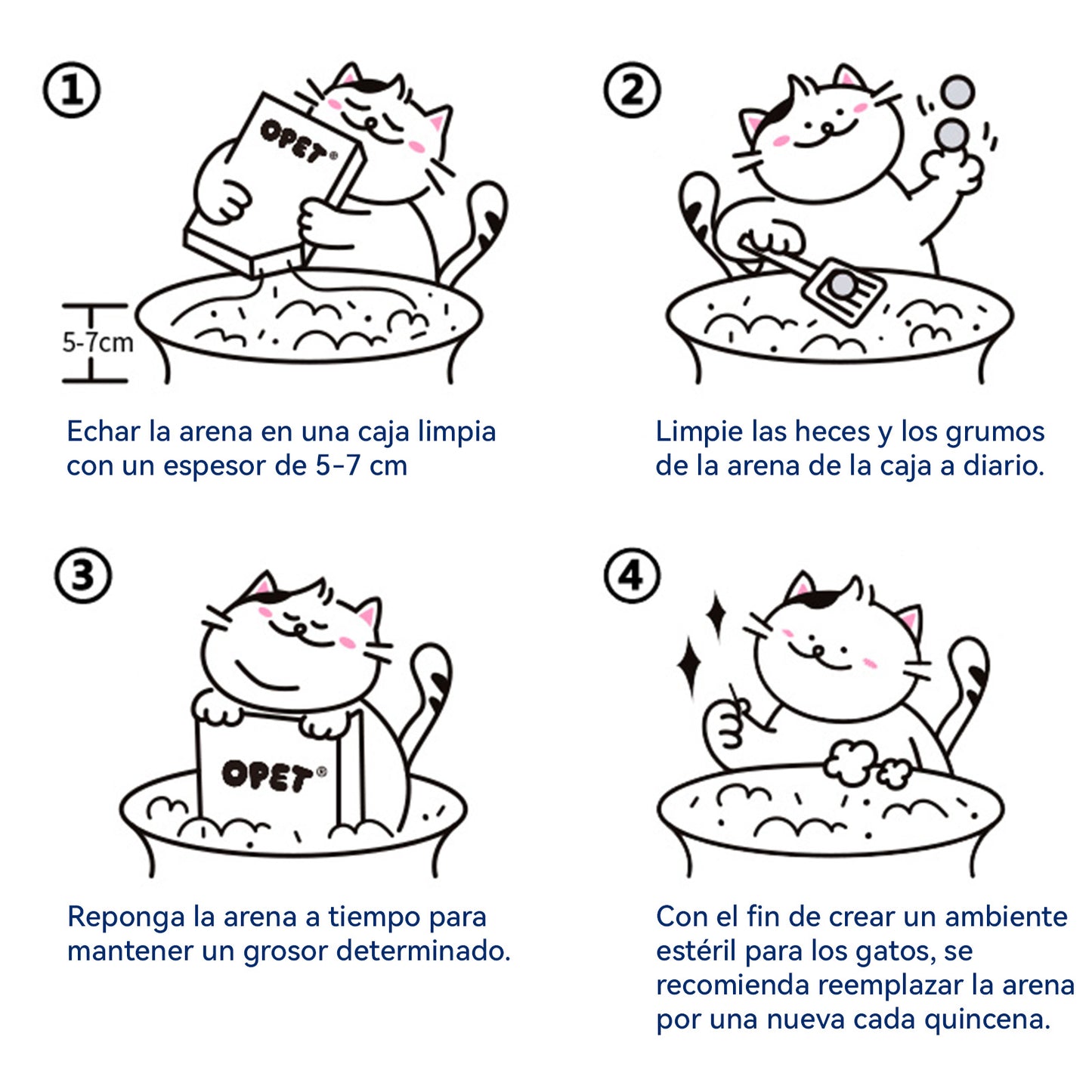 OPET Arena para Gatos Aglomerante de Tofu Mixta 2.4kg*6