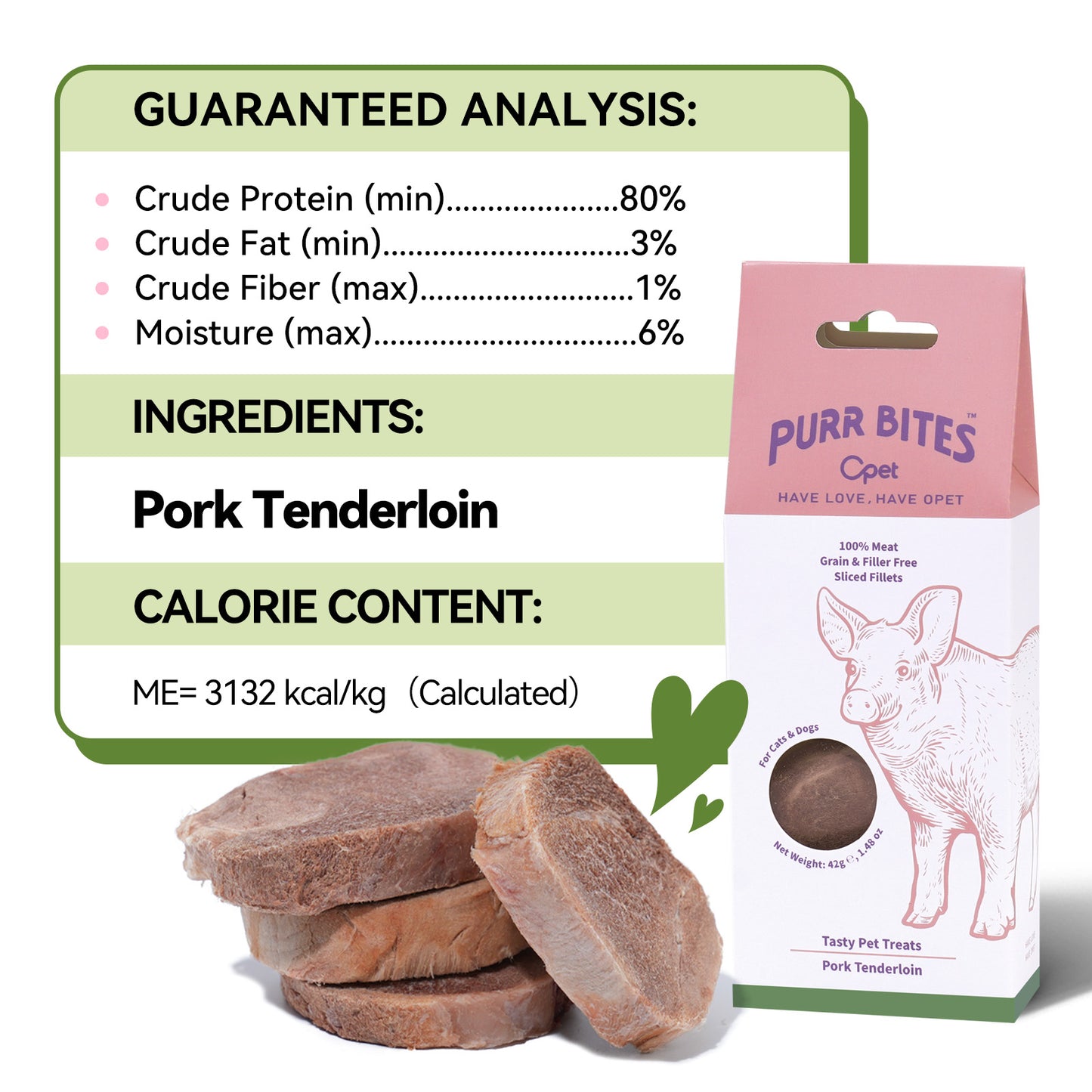 OPET Premio Liofilizado para Gatos (Cerdo, 42 g)