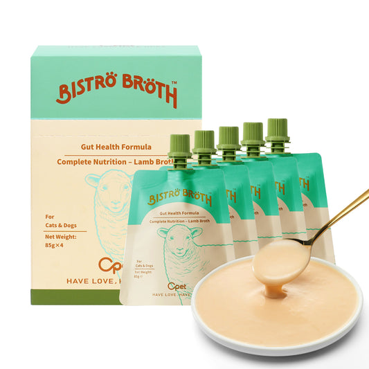 OPET Bistro Broth Comida Húmeda para Gatos 85g (Cordero, paquete de 4)