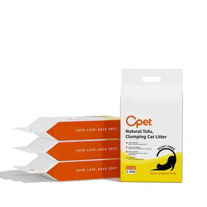 OPET Arena de Tofu Para Gatos 100% Natural (2,4kg Pack de 6)