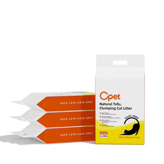 OPET Arena de Tofu Para Gatos 100% Natural (2,4kg Pack de 6)