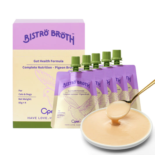 OPET Bistro Broth Comida Húmeda para Gatos 85g (Paloma, paquete de 4)