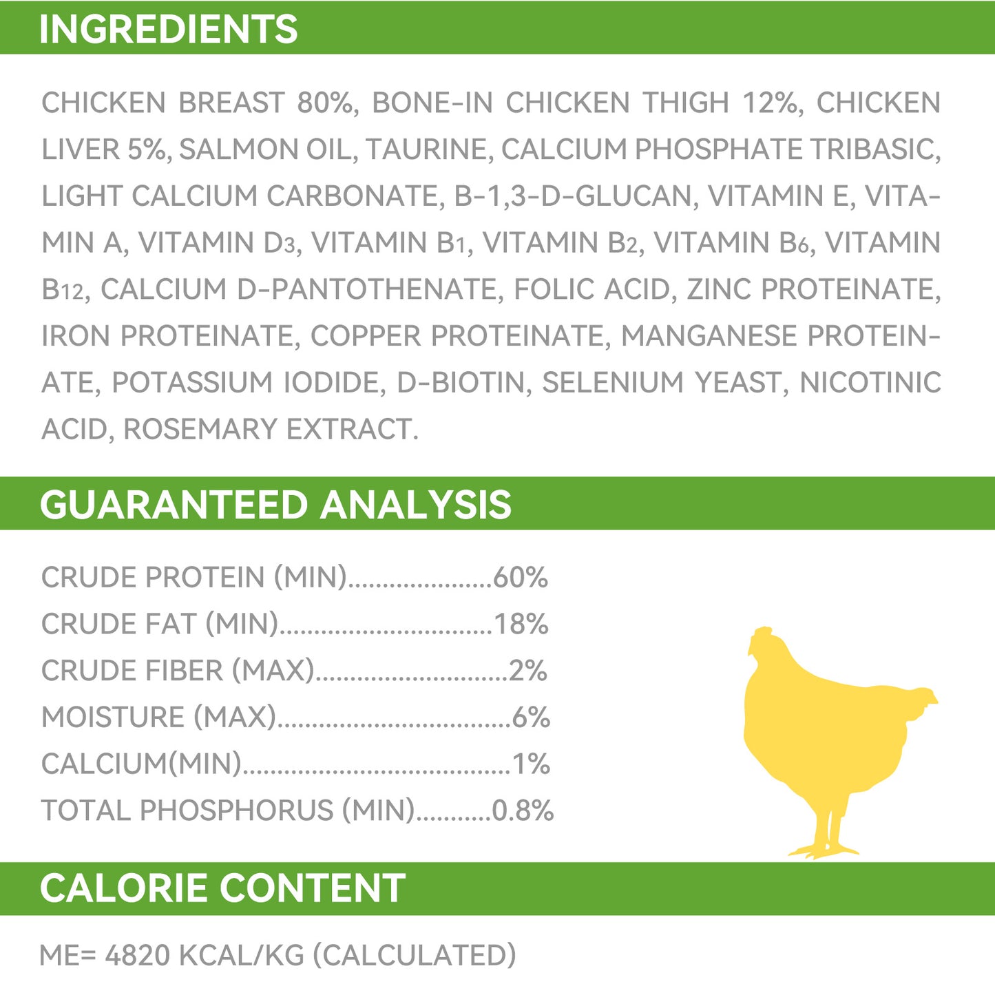 OPET Comidas liofilizadas para gatos (Pollo, 283g)