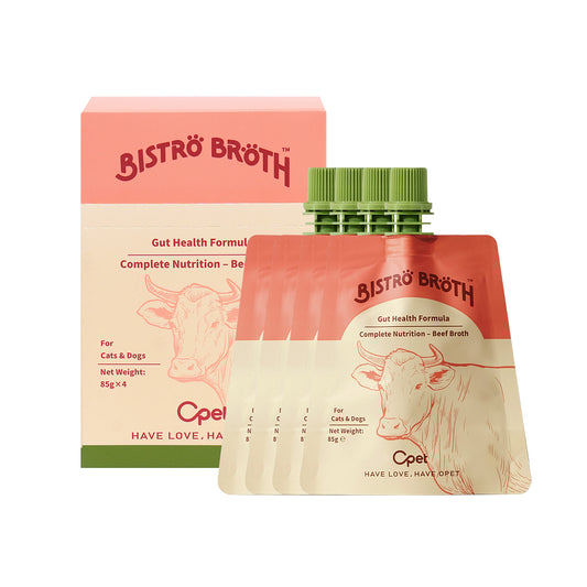 OPET Bistro Broth Wet Bisque Cat Food 85g (Beef, Pack of 4)