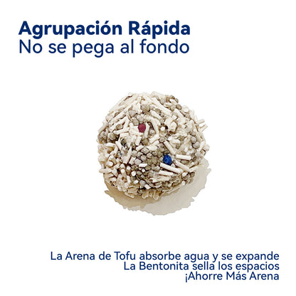 OPET Arena para Gatos Aglomerante de Tofu Mixta 2.4kg*6