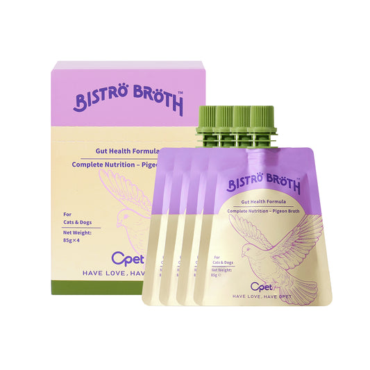 OPET Bistro Broth Wet Bisque Cat Food 85g (Pigeon, Pack of 4)