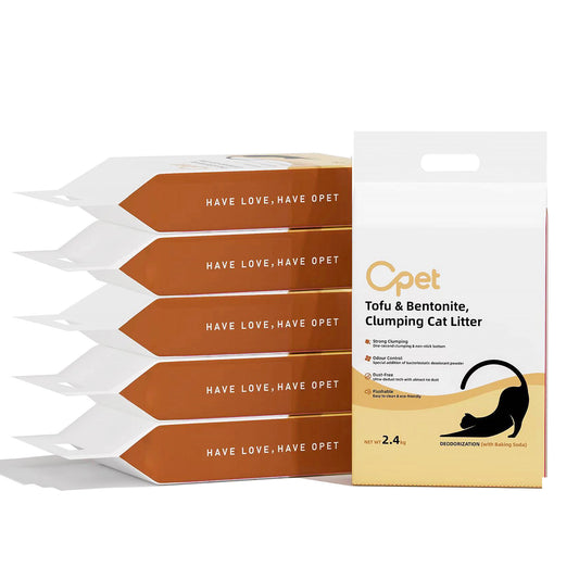 OPET Arena para Gatos Aglomerante de Tofu Mixta 2.4kg*6