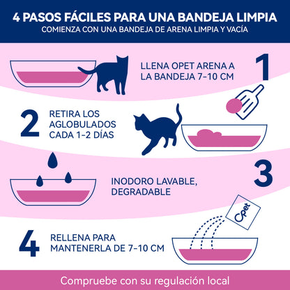 OPET 5 EN 1 Mixta Arena de Tofu para Gatos 8,2kg